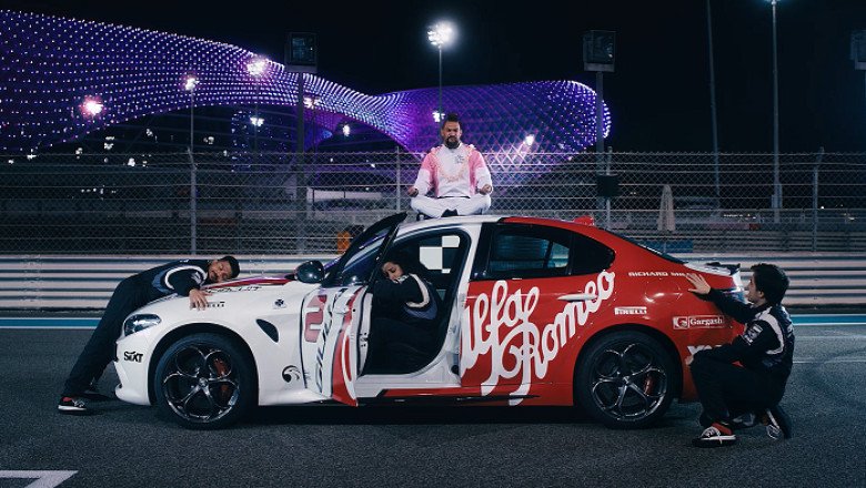 Watch Jason Momoa Burning Serious Rubber on Yas Marina Circuit