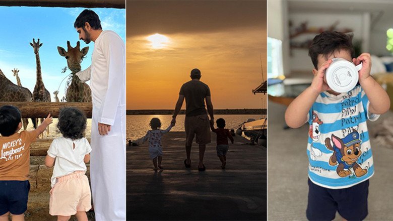 All the times Sheikh Hamdan shared adorable pictures with his children