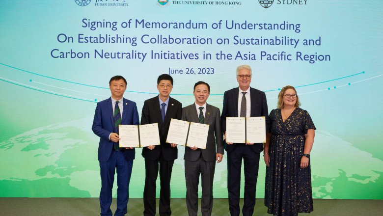 The University of Hong Kong, Fudan University, and The University of Sydney Join Forces to Strengthen Sustainability Research and Education