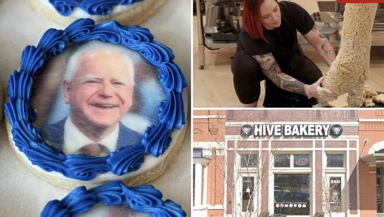 Dallas baker Haley Popp of Hive Bakery, receives death threats after selling Tim Walz style cookies