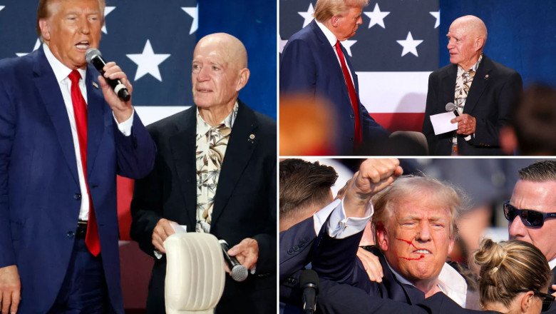 Vietnam War veteran gives Trump his Purple Heart for taking bullet in Butler : ‘You got guts’