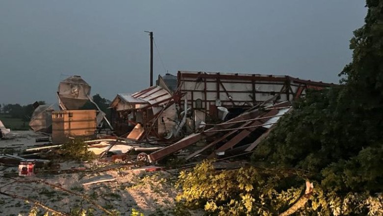 Photos show impact of May 19 storms in Arkansas, Oklahoma
