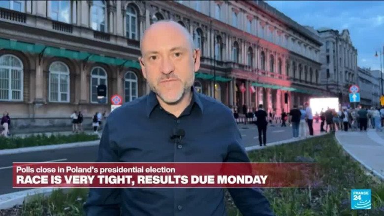 Exit polls in Poland’s presidential runoff show the race is too close to call
