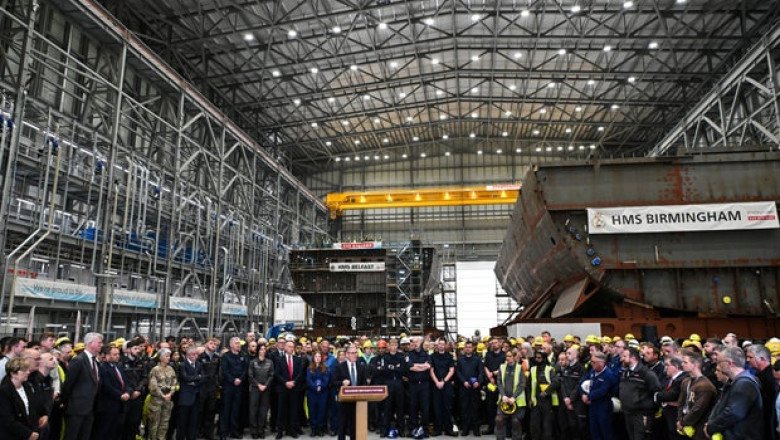 Citing Russia threat, U.K. leader announces military spending boost, including new nuclear-powered submarines