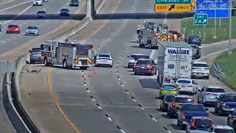 Traffic halted after accident on I-630 eastbound in Little Rock
