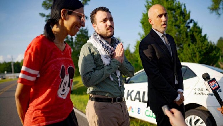 Mahmoud Khalil arrives in New Jersey after release from ICE custody