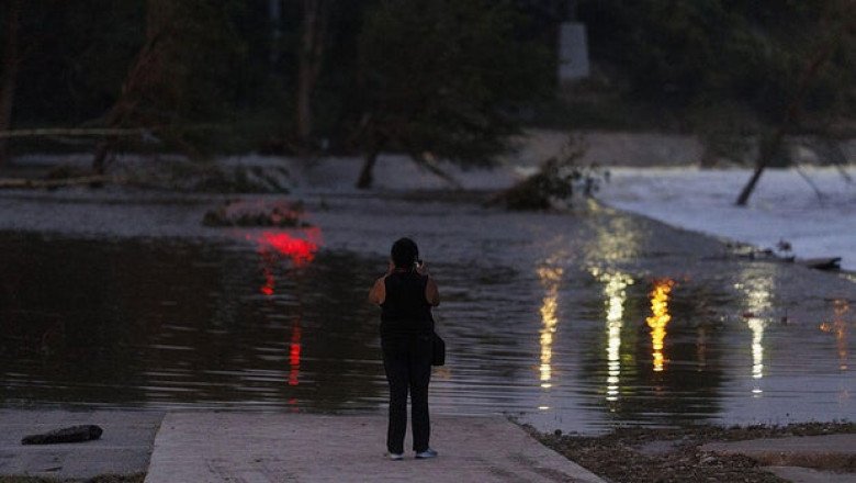 How much rain fell in Texas that caused the catastrophic flooding?