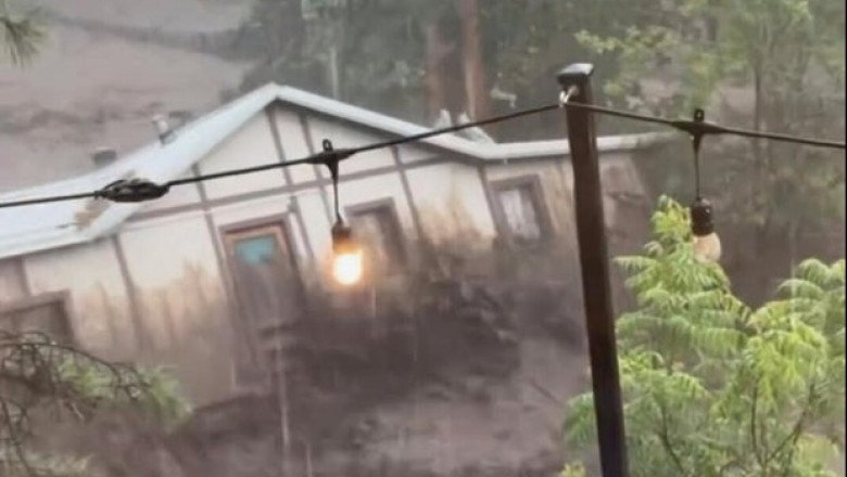 New Mexico flash flooding sweeps entire house away, prompts rescues