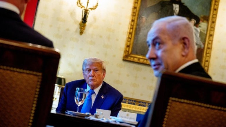 Trump meets Netanyahu for a second time amid cautious hope for a Gaza ceasefire
