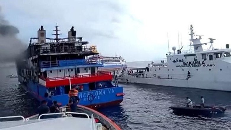 Indonesia ferry fire kills at least 3 people, including pregnant woman, but more than 560 rescued