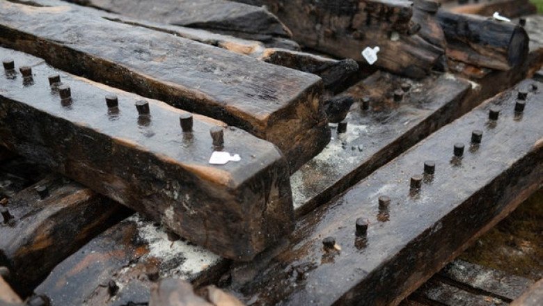Shipwreck found by schoolboy on Scottish island identified as Revolutionary War frigate later used to hunt whales in Arctic