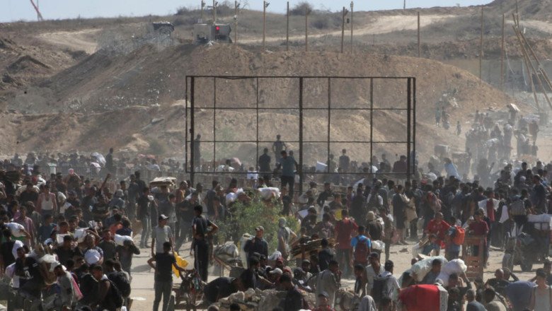 Israeli troops kill at least 30 Palestinians seeking aid in Gaza’s north, civil defence agency says