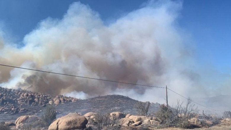 Kirkland Fire burns 750 acres in Yavapai County in Arizona