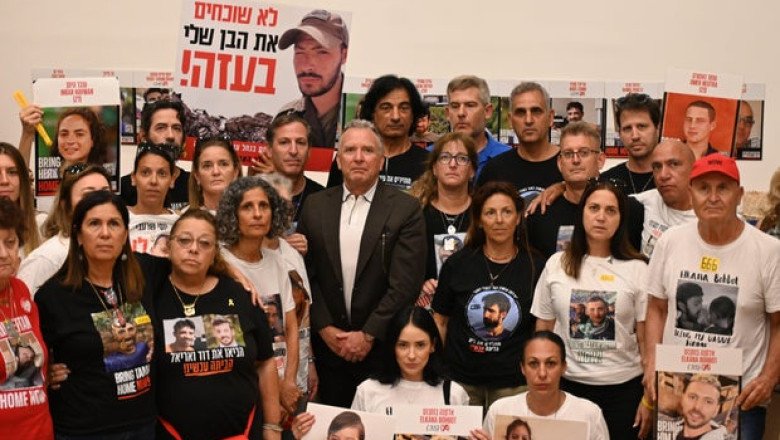 U.S. envoy Steve Witkoff meets with Gaza hostage families in Tel Aviv