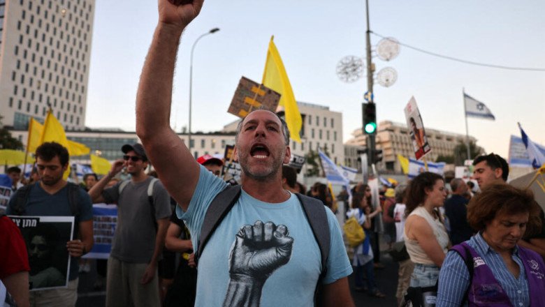 Protests erupt with Israelis divided over government's plan to "control" Gaza
