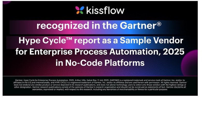 Kissflow recognised as sample vendor for No-Code Platforms in 2025 Gartner® Hype Cycle™ for Enterprise Process Automation