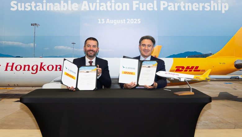 DHL Express and Cathay Group sign new sustainable aviation fuel (SAF) deal to drive production and uptake in Asia