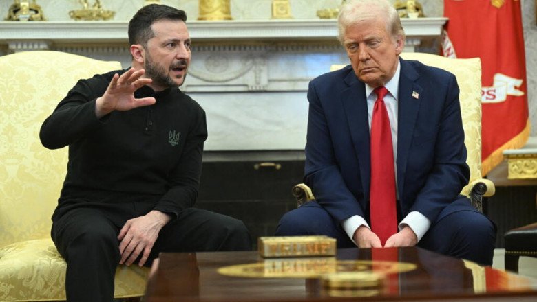 Live: Zelensky lands in US for Ukraine peace deal talks as Trump rules out 'getting back' Crimea