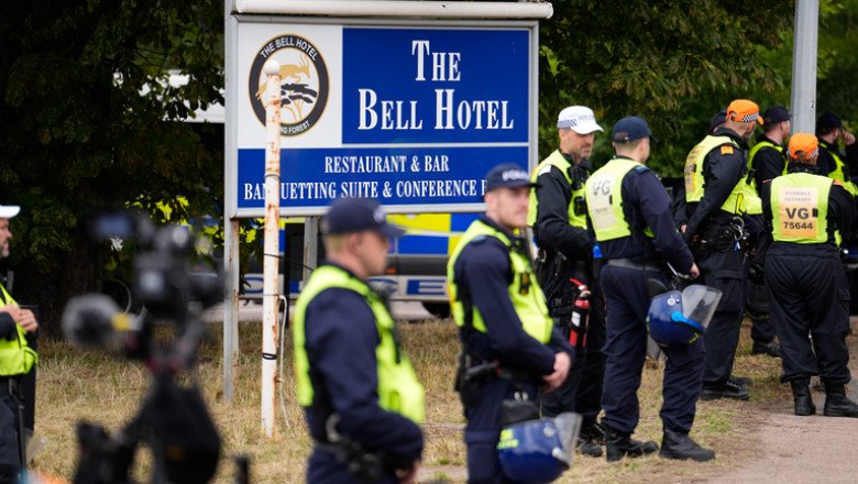 Two Labour-run councils ‘considering all options’ to challenge migrant hotel use | Politics News