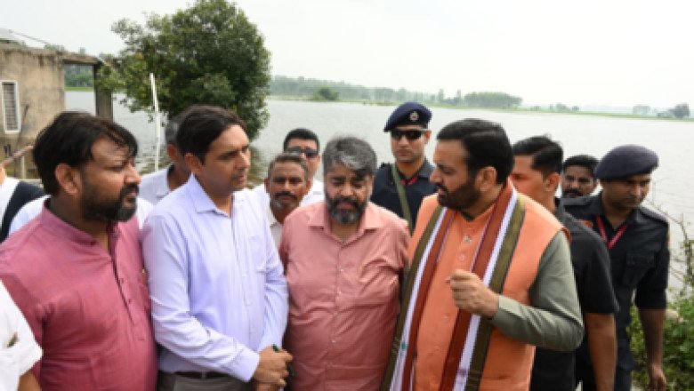 CM Nayab Singh Saini reviews waterlogging situation in Ambala’s Naggal region, assures relief to farmers | India News